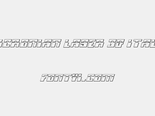 Micronian Laser 3D Italic