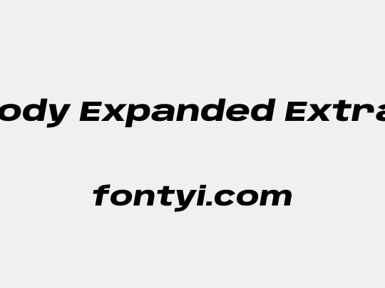 Anybody Expanded ExtraBold