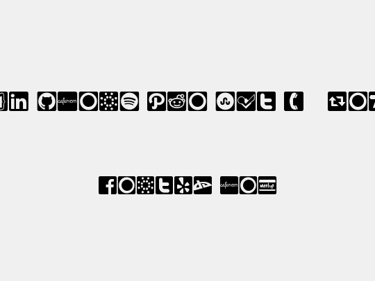 Social Icons Pro Set 1 - Rounded