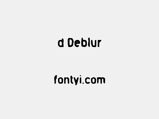 d Deblur