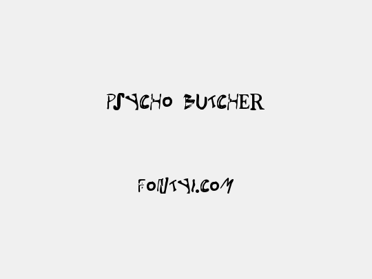 Psycho Butcher