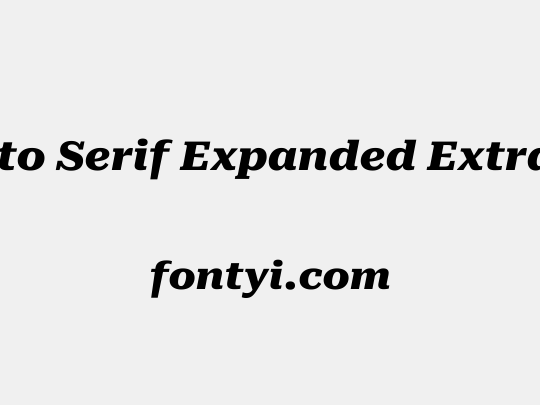 Roboto Serif Expanded ExtraBold