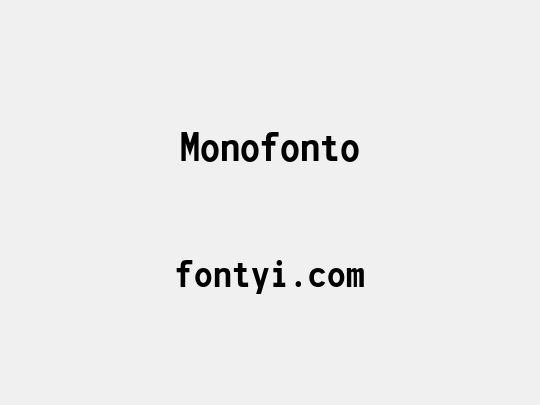 Monofonto