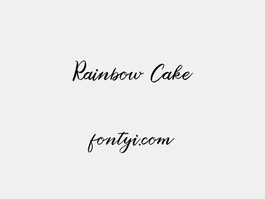 Rainbow Cake