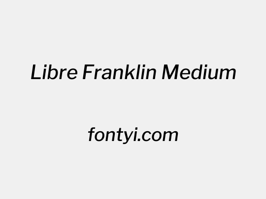 Libre Franklin Medium