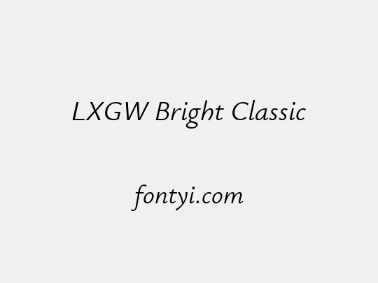 LXGW Bright Classic