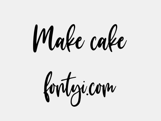 Make cake