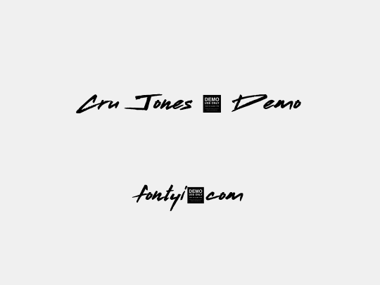 Cru Jones - Demo