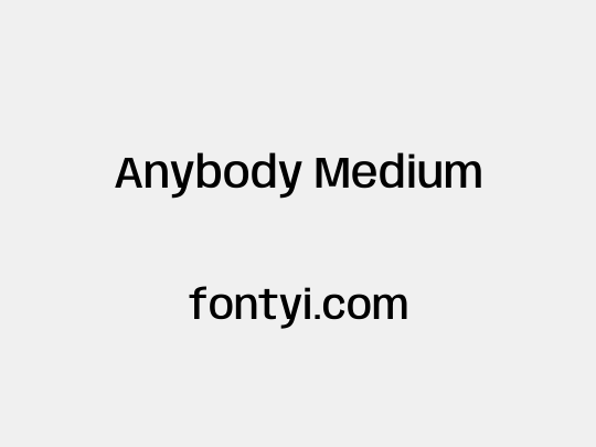 Anybody Medium