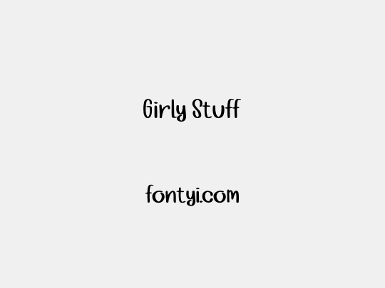 Girly Stuff