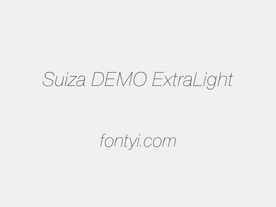 Suiza DEMO ExtraLight