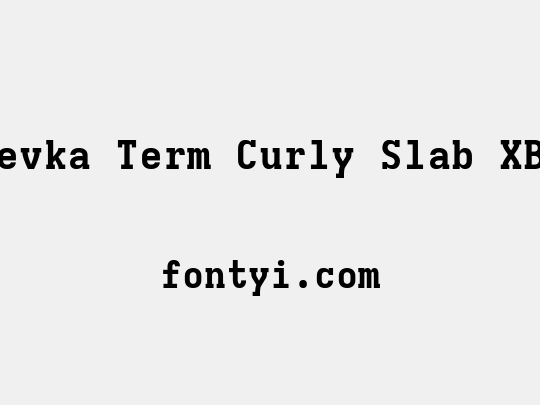 Iosevka Term Curly Slab XBdEx