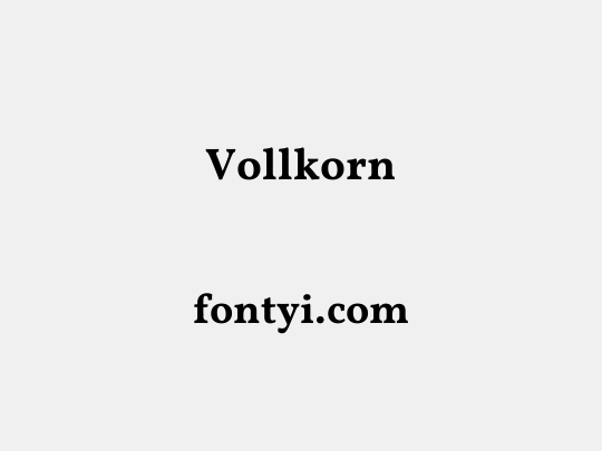 Vollkorn