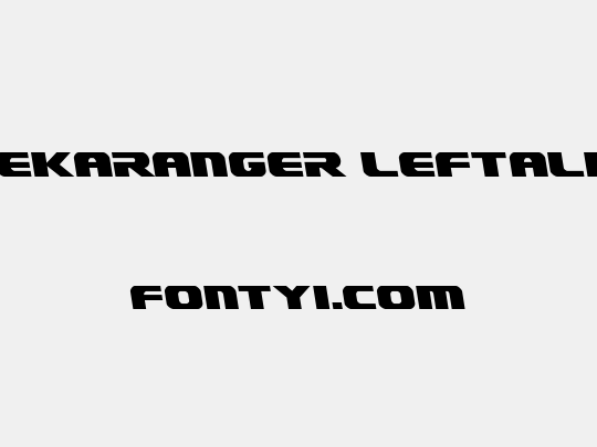 Dekaranger Leftalic