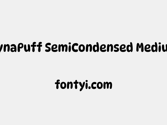 DynaPuff SemiCondensed Medium