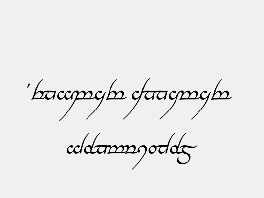 Tengwar Annatar