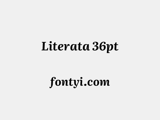 Literata 36pt
