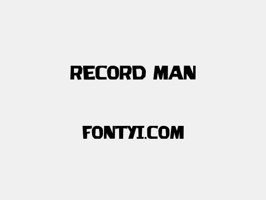 Record Man