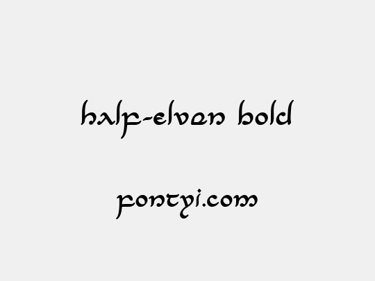 Half-Elven Bold