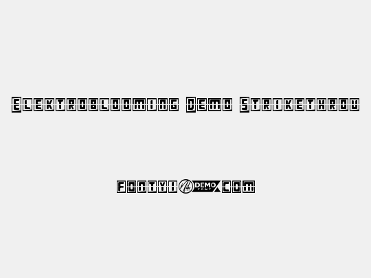Elektroblooming Demo Strikethrough