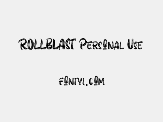 ROLLBLAST Personal Use