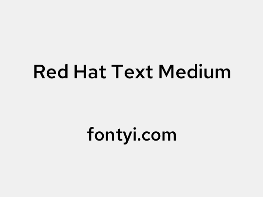 Red Hat Text Medium