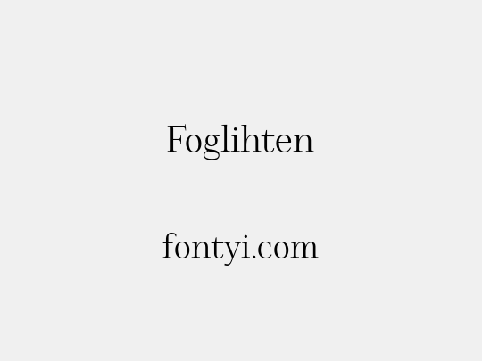 Foglihten