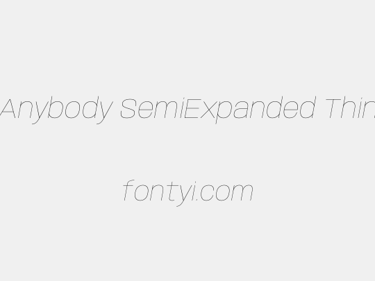 Anybody SemiExpanded Thin