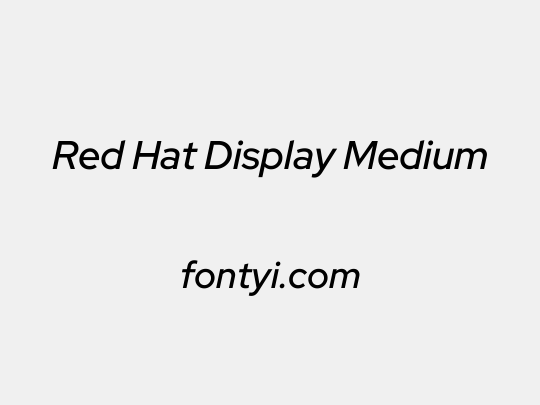 Red Hat Display Medium