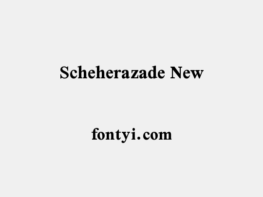 Scheherazade New