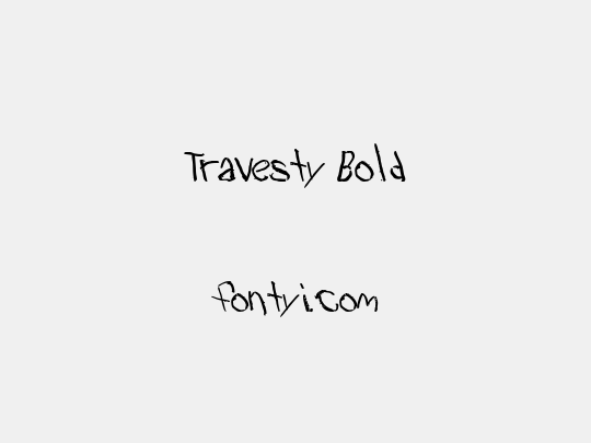 Travesty Bold