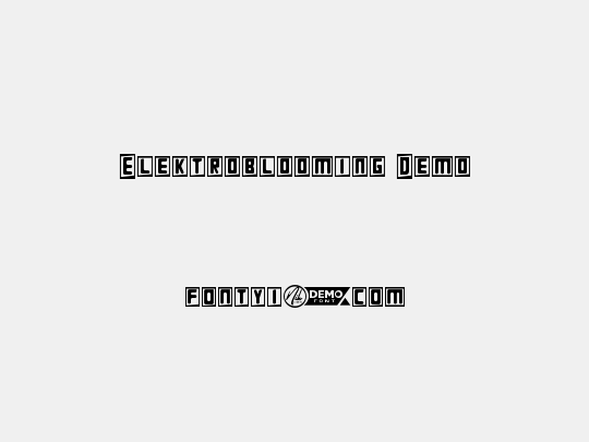 Elektroblooming Demo