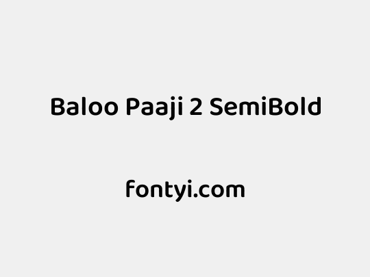 Baloo Paaji 2 SemiBold