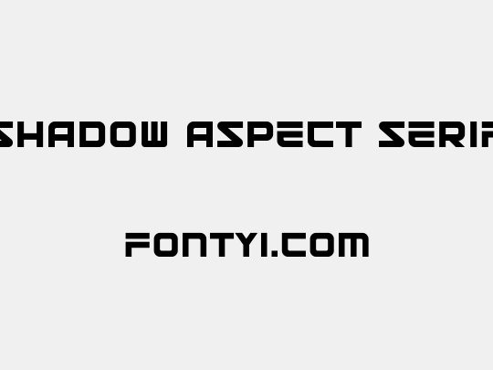 Shadow Aspect Serif