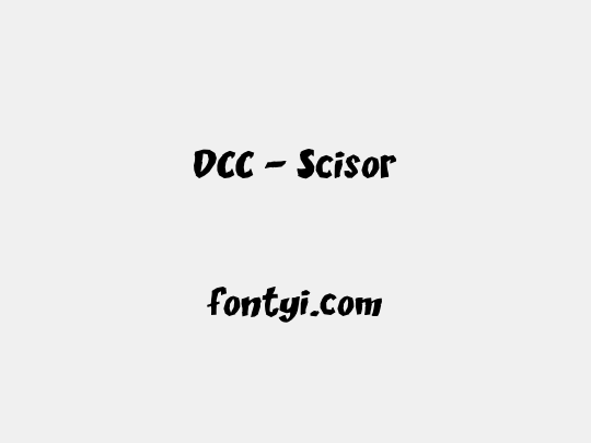 DCC - Scisor