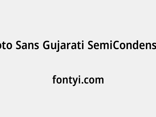 Noto Sans Gujarati SemiCondensed SemiBold
