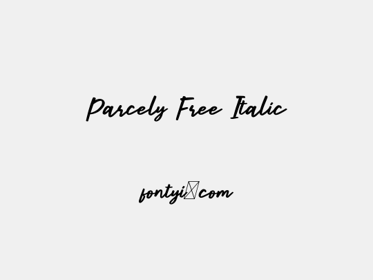 Parcely Free Italic