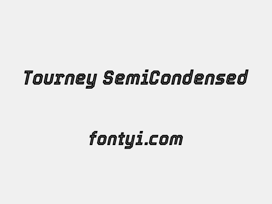 Tourney SemiCondensed