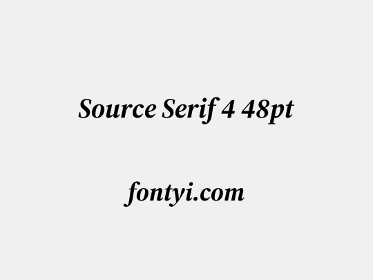 Source Serif 4 48pt