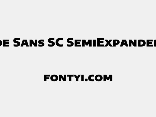 Encode Sans SC SemiExpanded Black