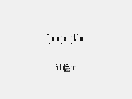 Typo-Longest Light Demo