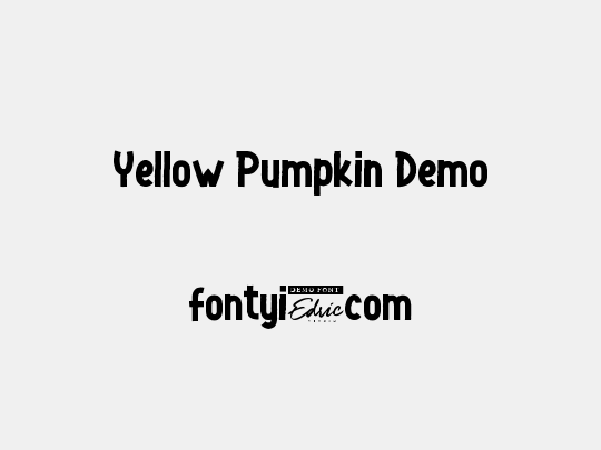 Yellow Pumpkin Demo