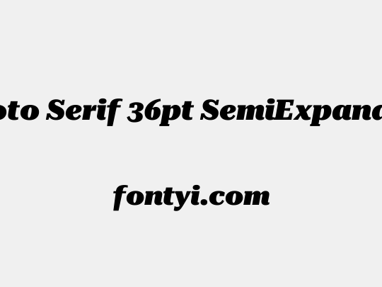 Roboto Serif 36pt SemiExpanded Black