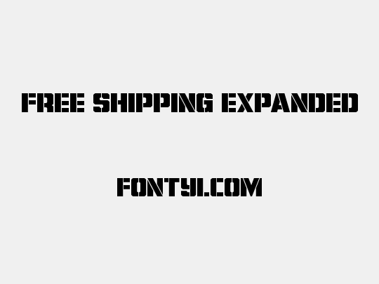 Free Shipping Expanded