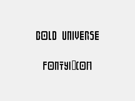 Bold Universe