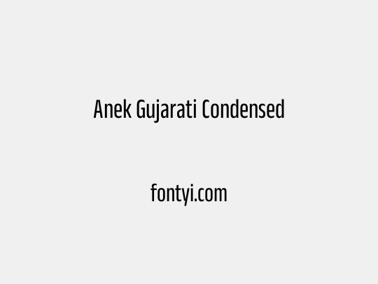 Anek Gujarati Condensed