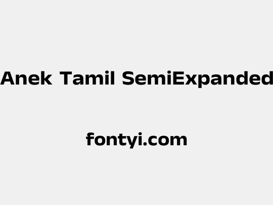 Anek Tamil SemiExpanded