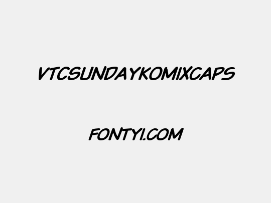 VTCSundaykomixcaps