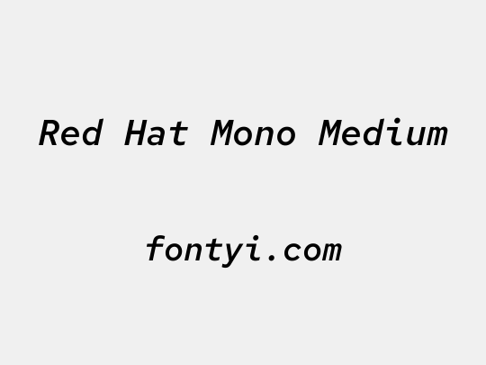Red Hat Mono Medium
