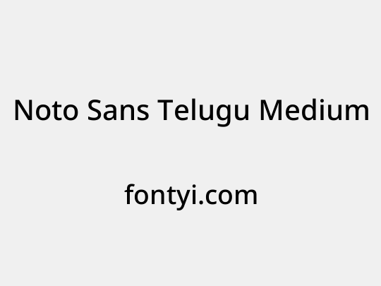 Noto Sans Telugu Medium